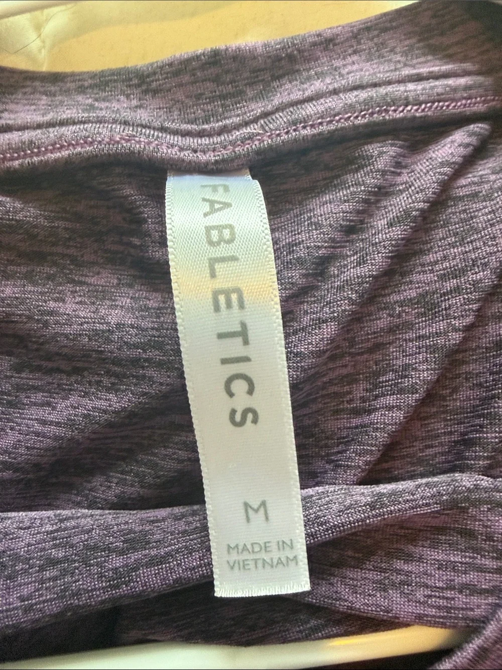 Fabletics Heathered Plum Racerback Tank - Picture 3 of 3